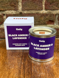 Black Amber & Lavender - Scented Soy Candle