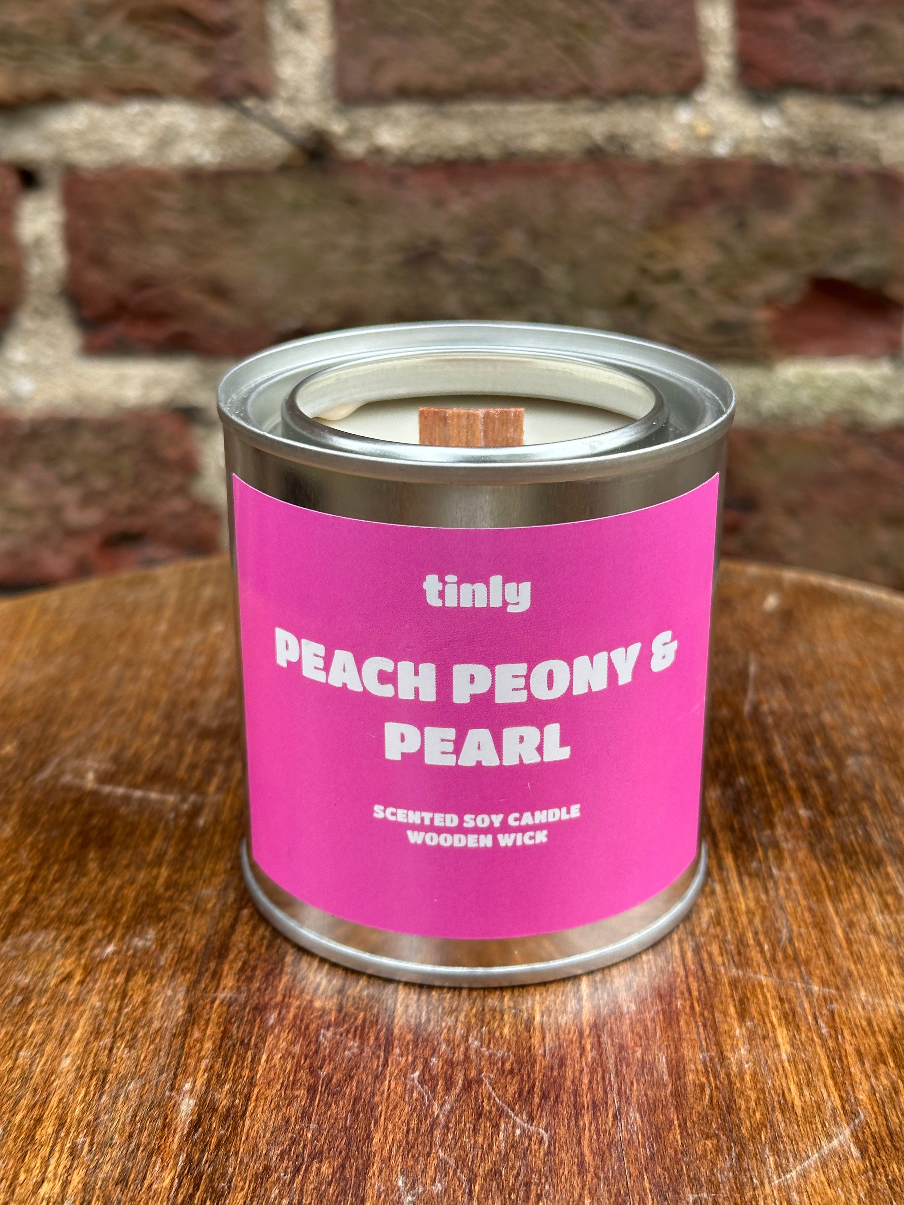 Peach Peony & Pearl - Scented Soy Candle