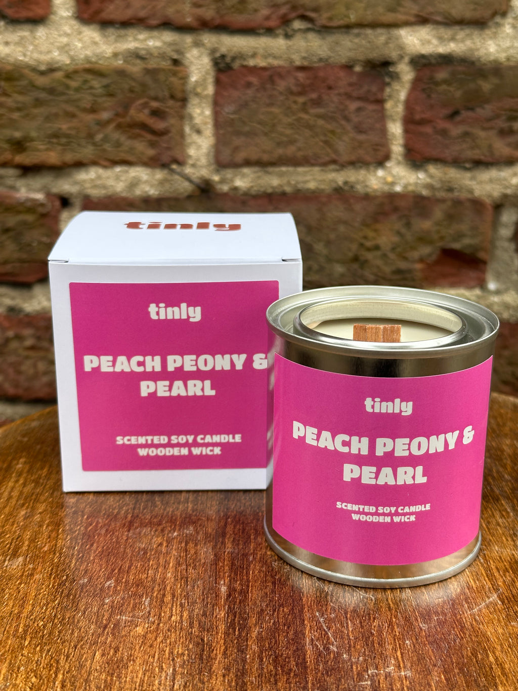 Peach Peony & Pearl - Scented Soy Candle